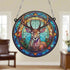 Stag Stained Glass Effect Suncatcher